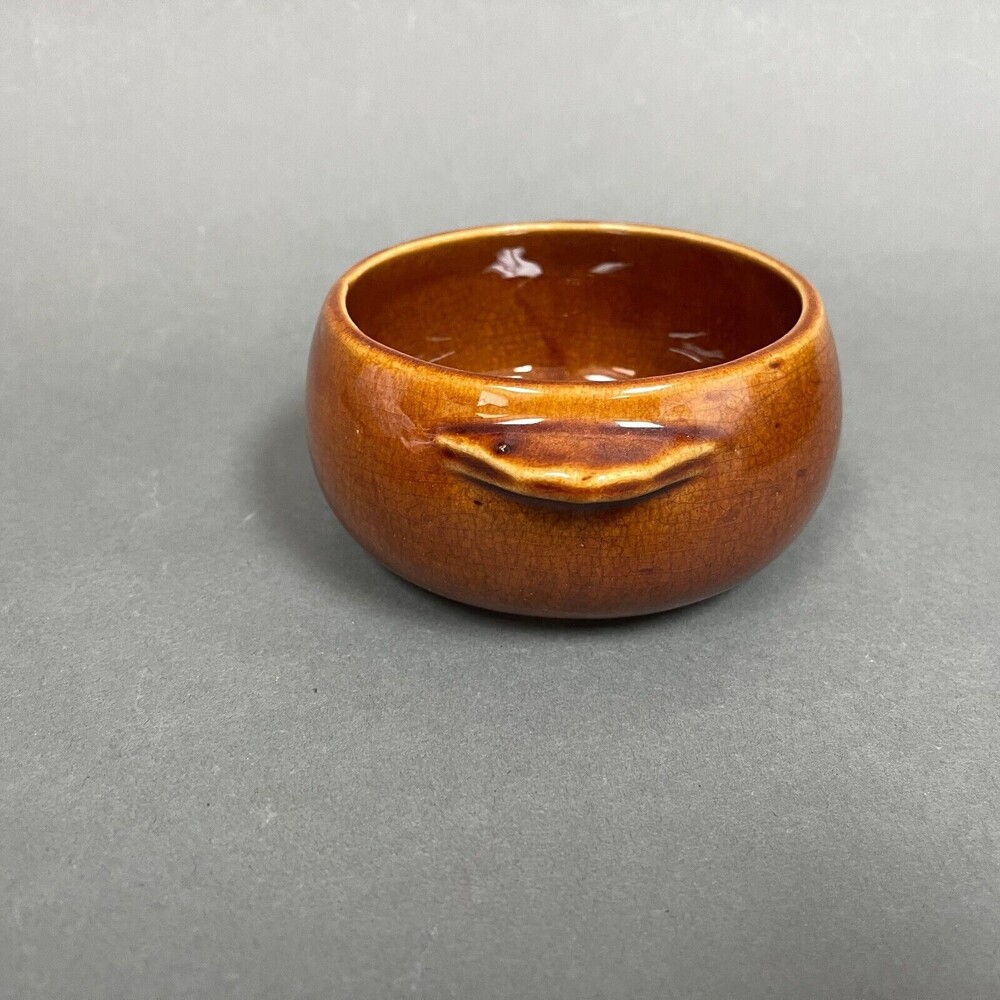 McCoy Brown Bowl Handles 4.75" across x 2 1/2" high - Picture 5 of 6